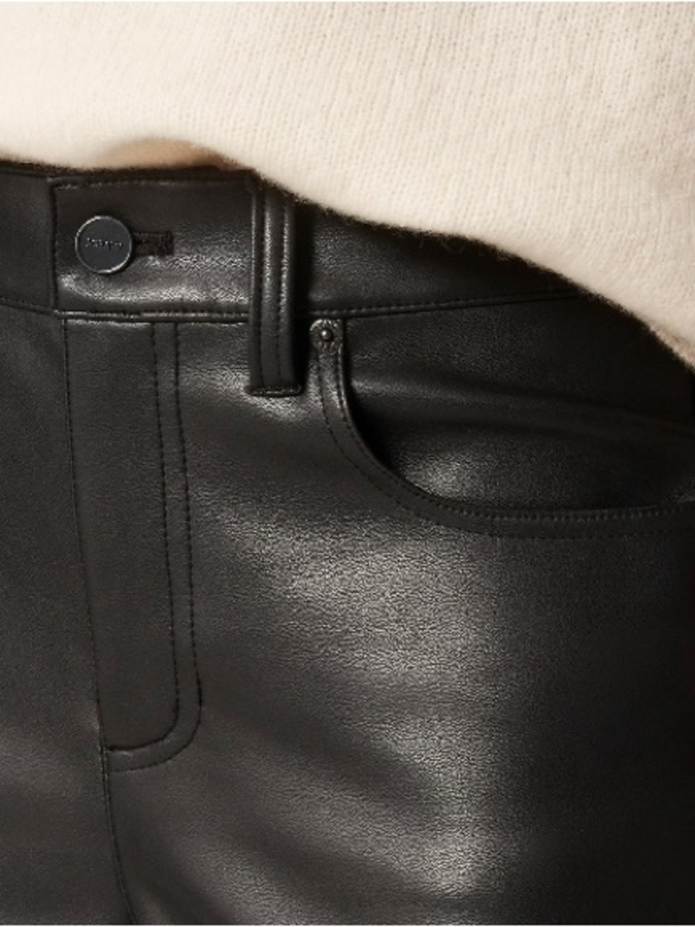 J.Crew Nipped straight pant in faux leather CN754 - Picture 4 of 6